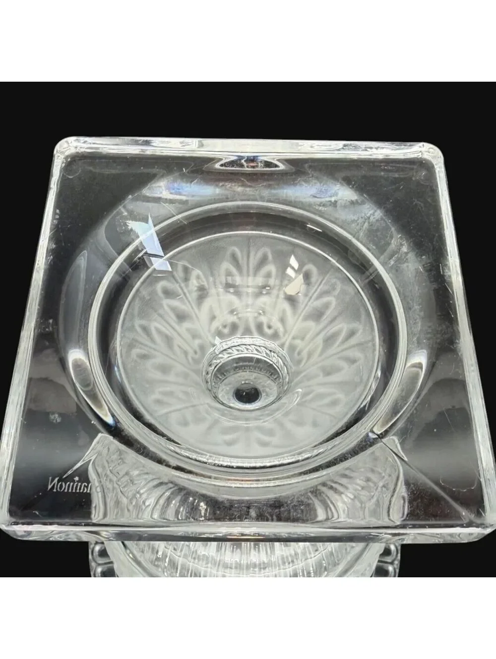 Vtg Shannon Crystal Athena Urn Vase Frosted Grapes 12